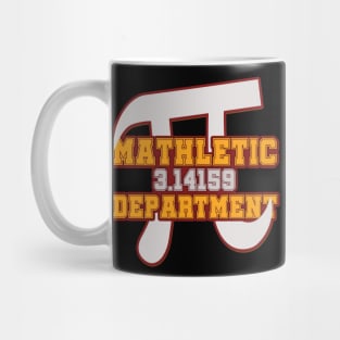 'Mathletic Pi Department' Funny Math Gift Mug